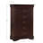 1pc Cherry Finish Five Drawers Louis Philip Chest Solid Wood Contemporary Sleek Ample Storage-1489587526