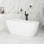 67 Inch Glossy White Acrylic Freestanding Soaking Bathtub