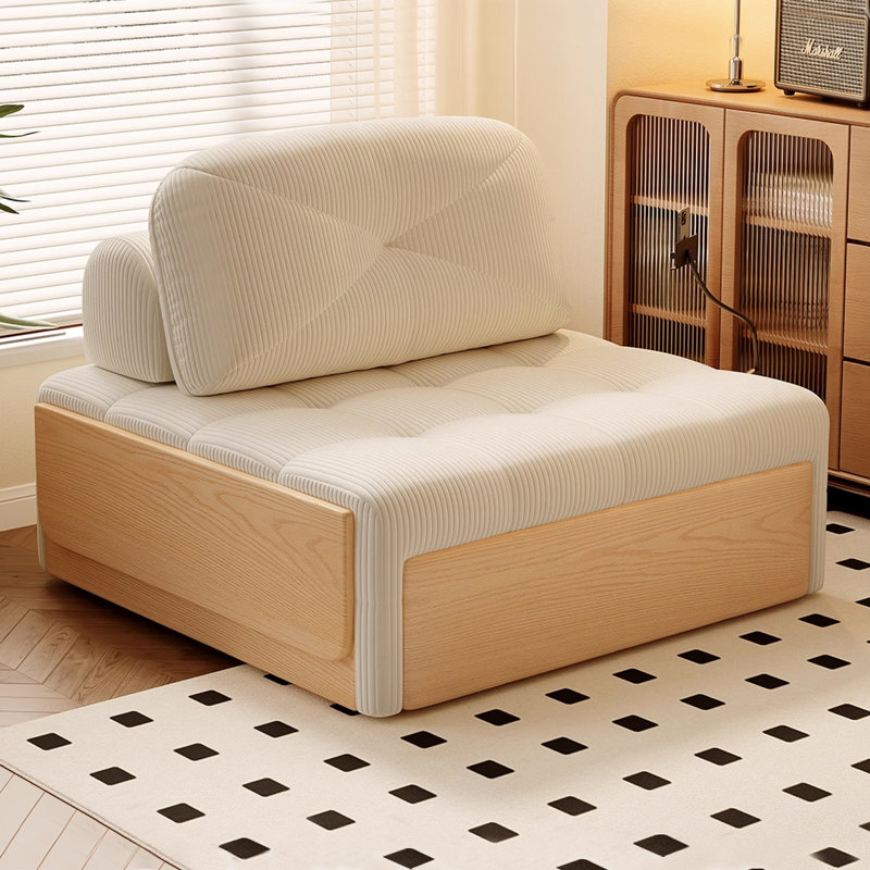 Canapé modulaire kaki en velours côtelé, H 34,25 po x l 47,24 po x P 41,34 po