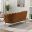 Petit canapé-causeuse moderne avec pieds en métal doré pour petit bureau-124500467