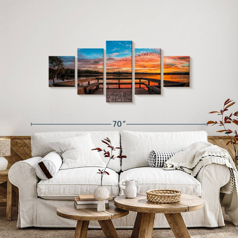 Scénique Sunrise Dock, H 24 po x l 55 po