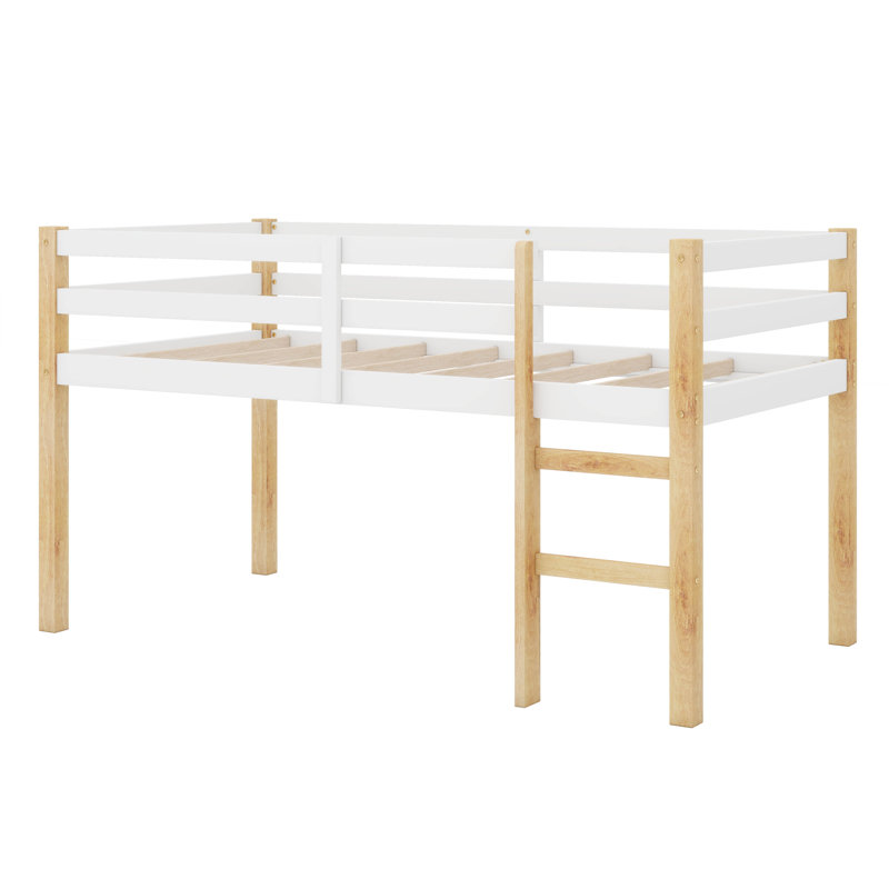 Structure de lit mezzanine simple avec échelle