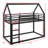 House Bunk Bed With Built-In Ladder