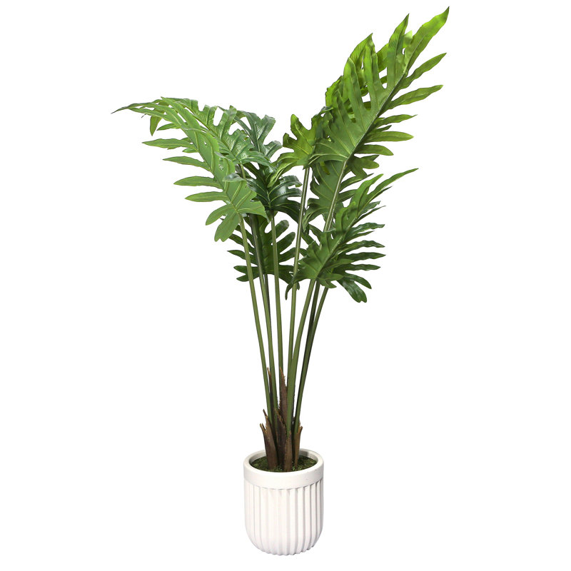 Artificial Potted Philodendron Plant 47in