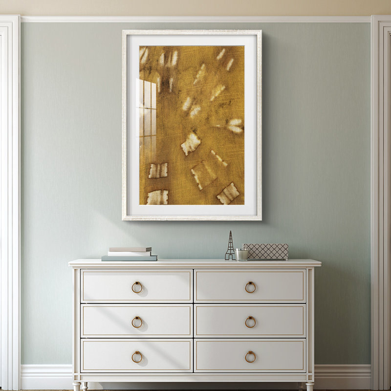 Turmeric Sunrise III - impression encadrée, 28.5" H x 20.5" W, White