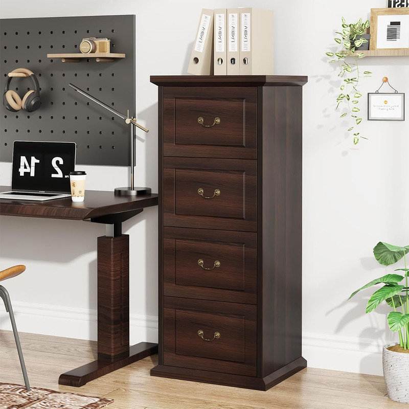Lark Manor™ 4-Drawer File Cabinet Filing Cabinet, Mid-Century Modern ...