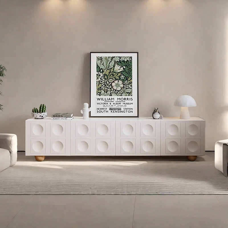 Meuble télé noir Modern Modern, 94.48"