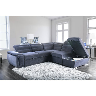 Canapé-lit modulaire en chenille de 104,25 po Gorski