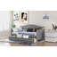 Lit de jour simple en bois avec 2 tiroirs-1271561045