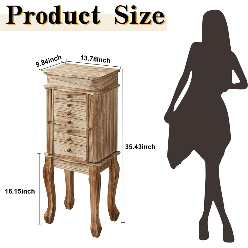 Freestanding Jewelry Armoire