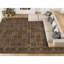 Tapis brun de haute qualité noué à la main