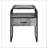 Raziela Concrete  &  Finish End Table with Drawer