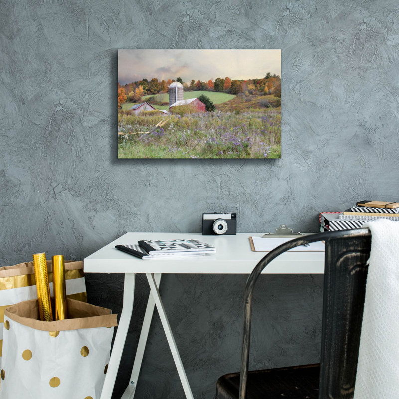 «Alorgandre Autumn Drive» par Lori Deiter, H 12 po x l 18 po x P 0,75 po
