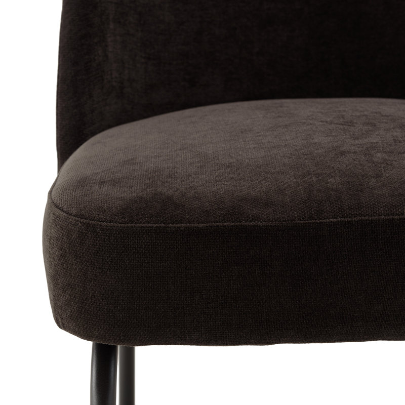 Shianne 50cm H Metal Side Chair, Black