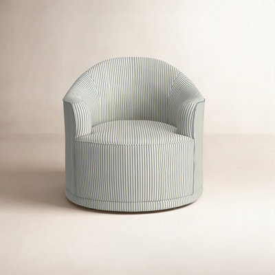 Upholstered Swivel Barrel Chair