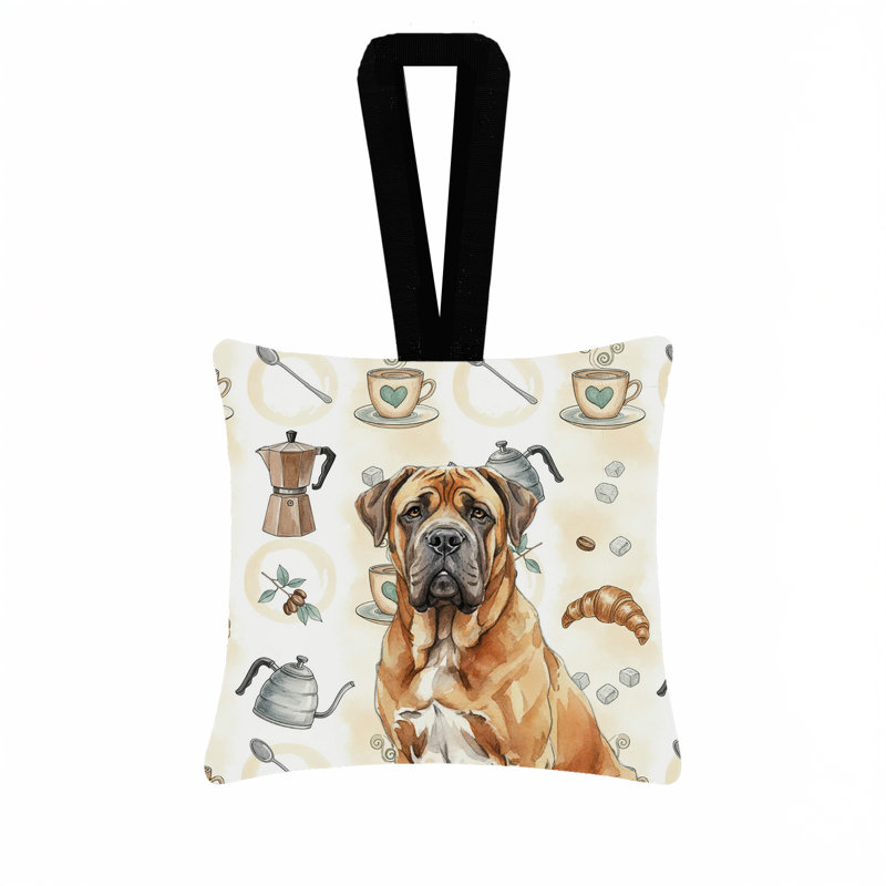 Ornement suspendu en tissu Neapolitan Mastiff Coffee, Neapolitan Mastiff