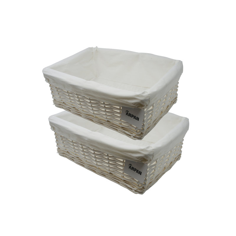 August Grove Wicker Decorative Basket