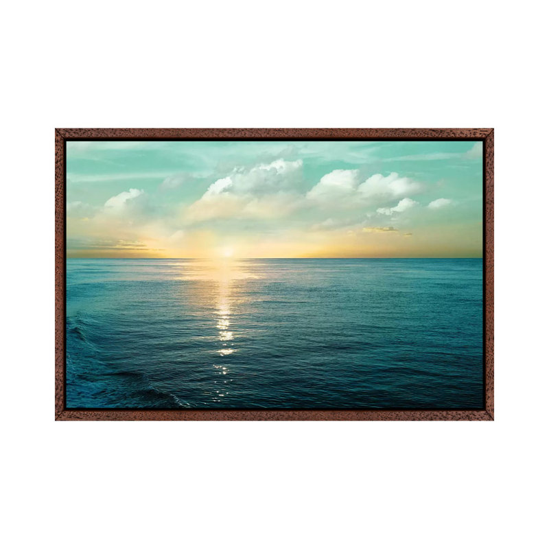 Let There Be Light 1 Piece Wall Art on Canvas, 66.04 cm H x 45.72 cm W, Classic Brown Wood Framed Canvas