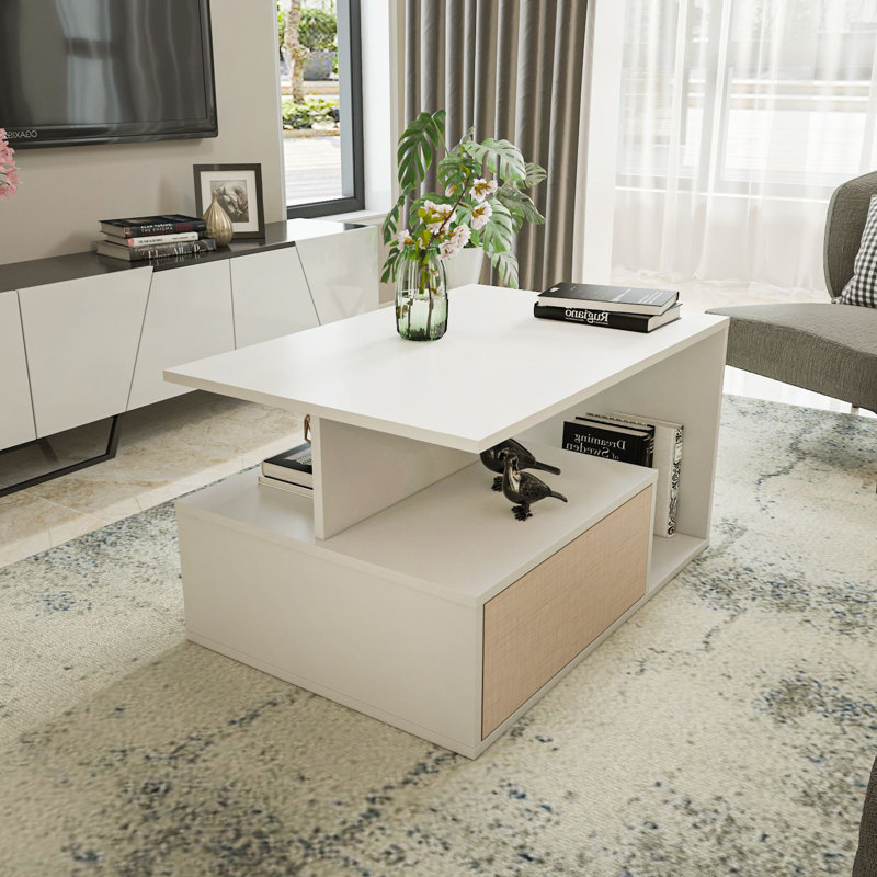 Table basse, Beige / Blanc