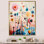 «Crystalline Consciousness», art rétro sur toile - minimalisme