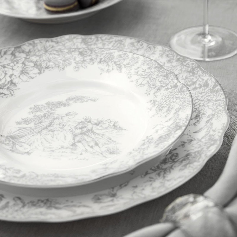 Assiette à soupe en porcelaine 9 po Martinelli