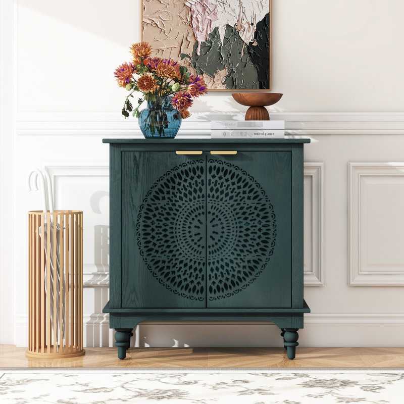 Armoire de rangement pour chambre à coucher avec tablette réglable - Buffet noirâtre en bois massif pour la maison