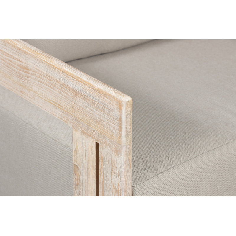 Chaise de patio avec coussins, Gris, Crème