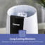 GEEPAS Humidifier For Bedroom, 2.6L Top Fill Cool Mist Large Room, 360° Rotatable, Night Light Auto Mode, White