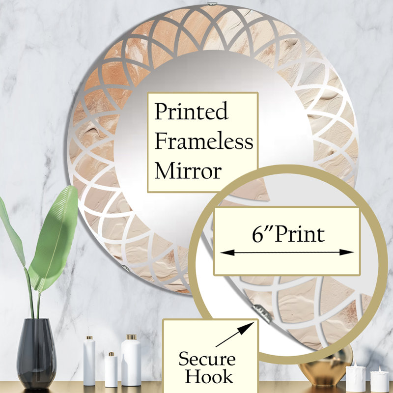 Miroir mural Waiel, 32 po x 32 po