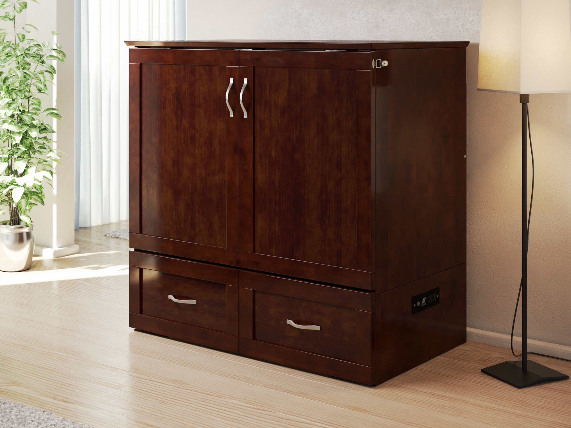 Audet queen outlet murphy bed