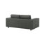 Causeuse moderne en cuir gris anthracite de 76 po Cramer-414454235
