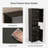 Bathroom Tall Thin White Storage Cabinet with 3 Adjustable Shelves-1580324498-1580687472