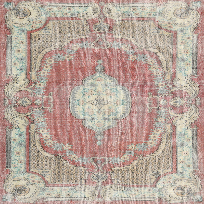 Tapis oriental en laine Kalig, Carré 8 pi