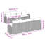 234cm Wide Patio Sofa with Cushions