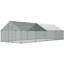 Cage à lapin 118,11 x 314,96 x 78,74 po, enclos en cuivre gris avec ventilation