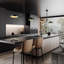 2 - Light Dimmable Geometric Chandelier