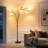 83'' 3 Lights Dimmable Arc Tree Floor Lamp With Rotary Switch