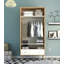 Bucklin 2 Door Manufactured Wood Wardrobe