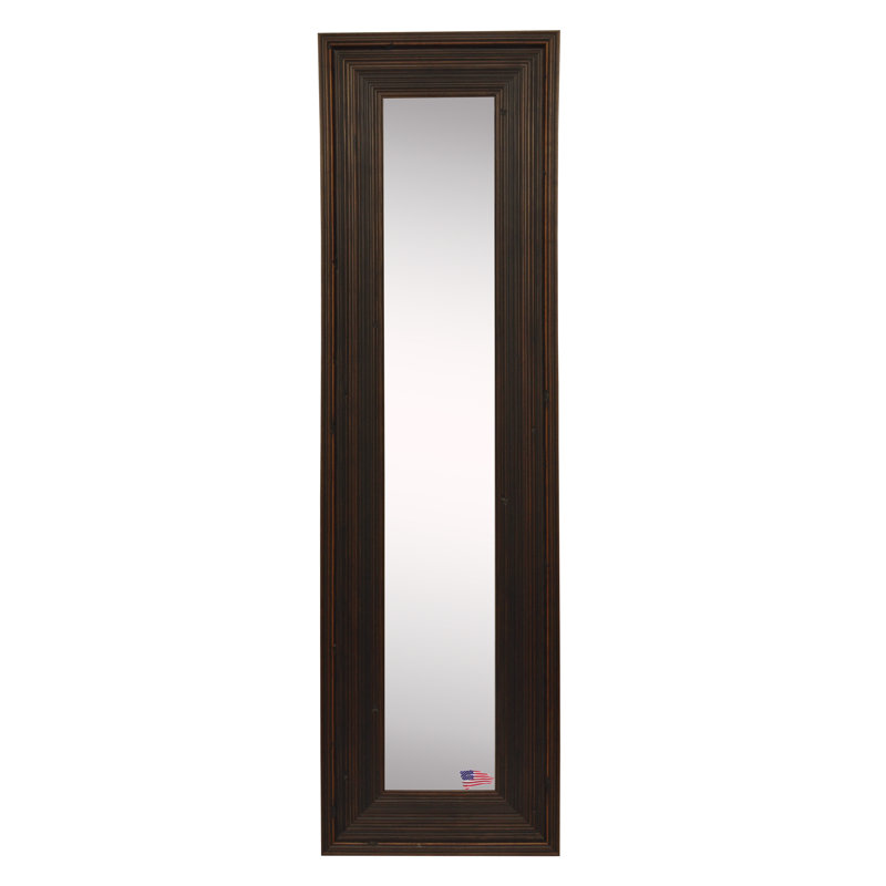 Kincannon Wood Flat Mirror, 21.75" H x 9.75" W