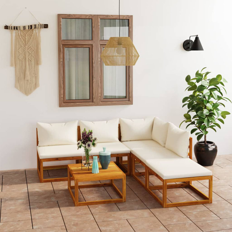 Ensemble de conversation modulaire 6 pièces, Crème