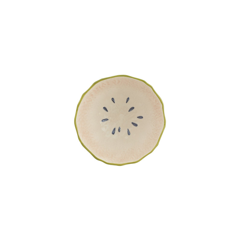 Tropical Fruits Earthenware Dessert Bowl