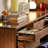 Round And High Legged Buffet Table