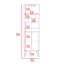 Armoire de bar 8 tablettes 8 bouteilles Wengue