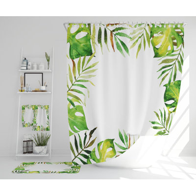 Nasiah Polyester Shower Curtain Set