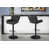 Set of 2 Swivel Barstools Black Leather-Look selected