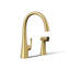 Graze Kitchen Sink Swing Spout Faucet With Sidespray-72561051