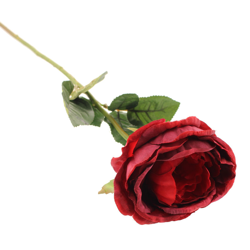 Fabric Rose Arrangement, Red