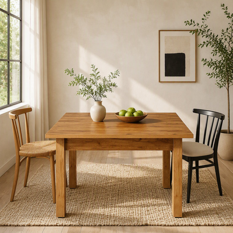 Table de salle à manger, Chêne