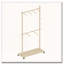 Séchoir à vêtements en bois massif avec 6 cintres en bois, conception compacte, tablette réglable