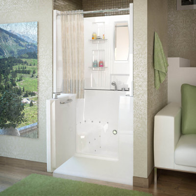 Therapeutic Tubs 31 in. x 40 in. Right Drain Quick Fill Walk-In Air Tub in White